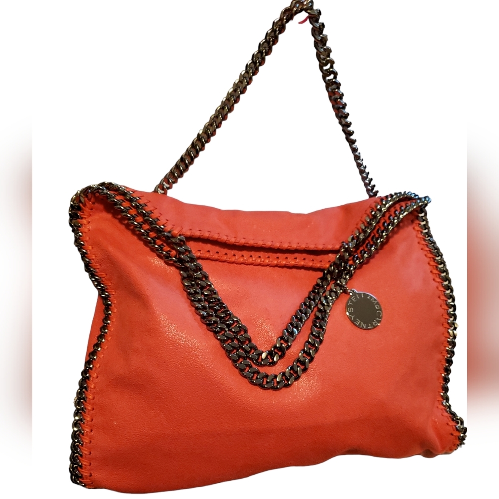 Stella McCartney Hot Pink Falabella 3 Chain Foldover Bag - NWT